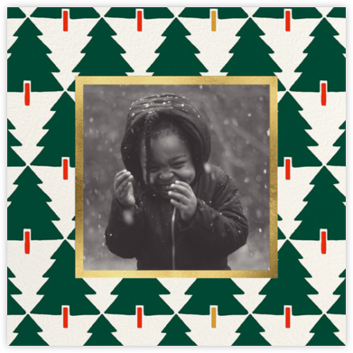 Tree Tessellation Photo - kate spade new york - Holiday Photo Cards 