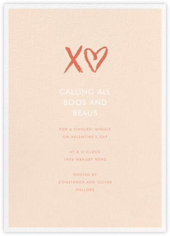 Sweet Chalk - Meringue - Sugar Paper - Valentine's Day invitations