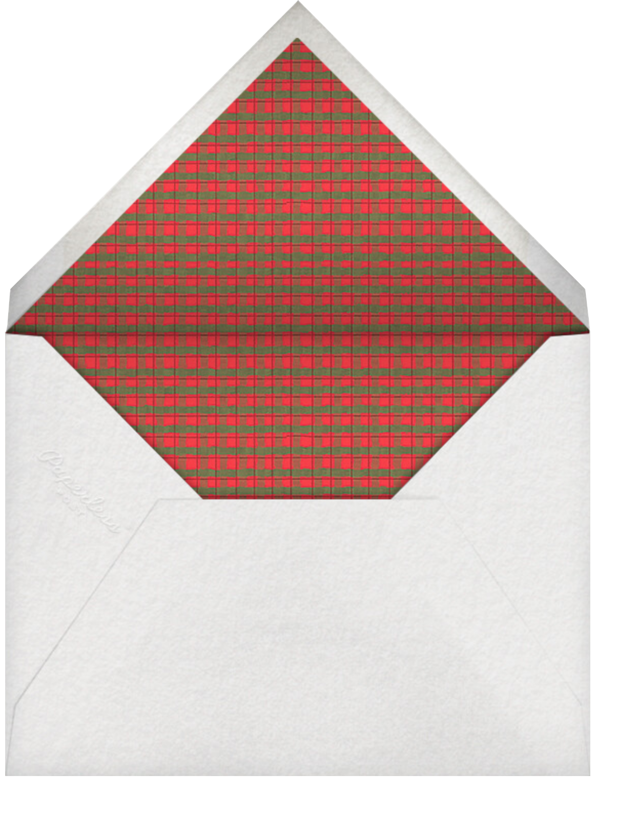 Plaid Wreath - Paperless Post - Envelope