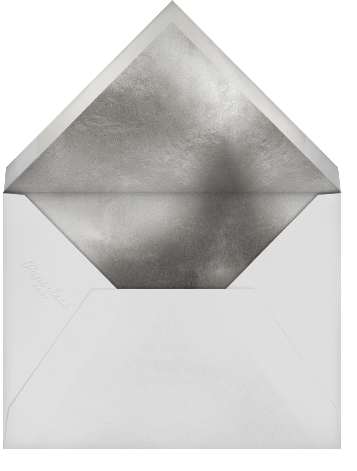 Snowflake Confetti - White - Paperless Post - Envelope