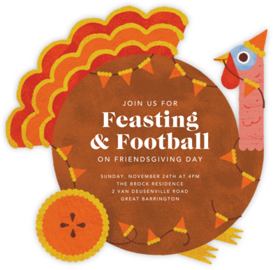 Quirky Turkey - Paperless Post - Thanksgiving invitations 