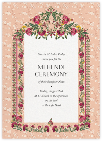 Ipsa (Mehendi) - Anita Dongre - Wedding Invitations