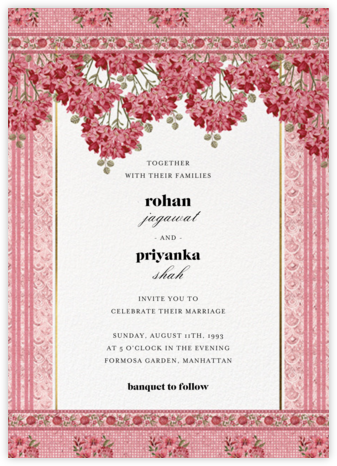 Indian Wedding Invitations Online At Paperless Post