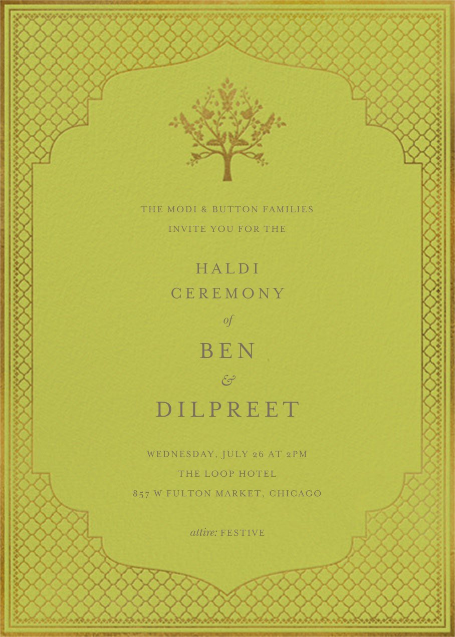 Abhitha Mehendi Chartreuse Clone Send Online Instantly Rsvp Tracking