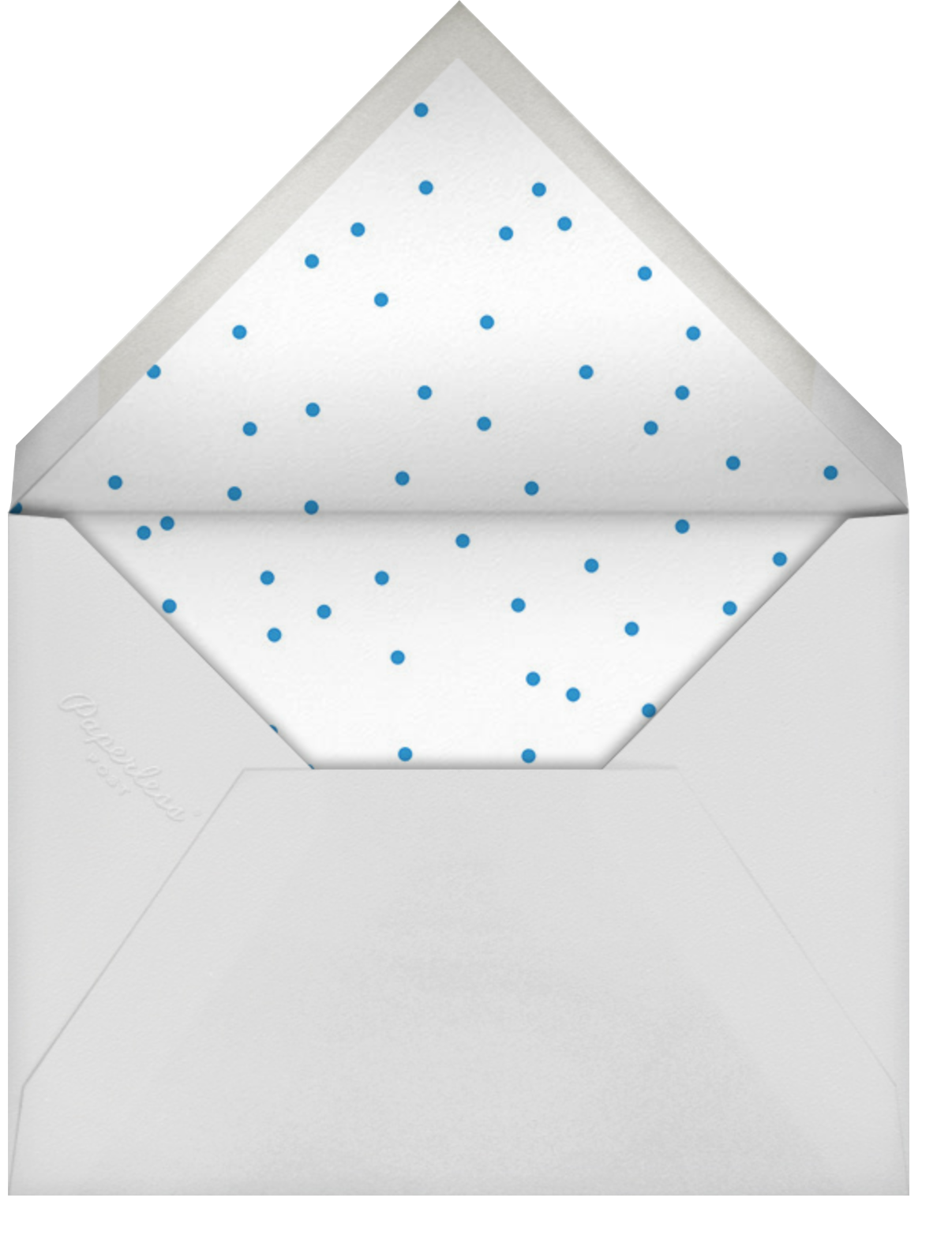 Reverse Snow Globe (Square) - Lapis - Cheree Berry Paper & Design - Envelope