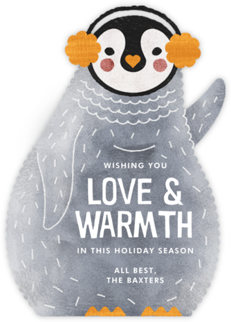 Ice and Cozy - Paperless Post - Watercolor Christmas Cards