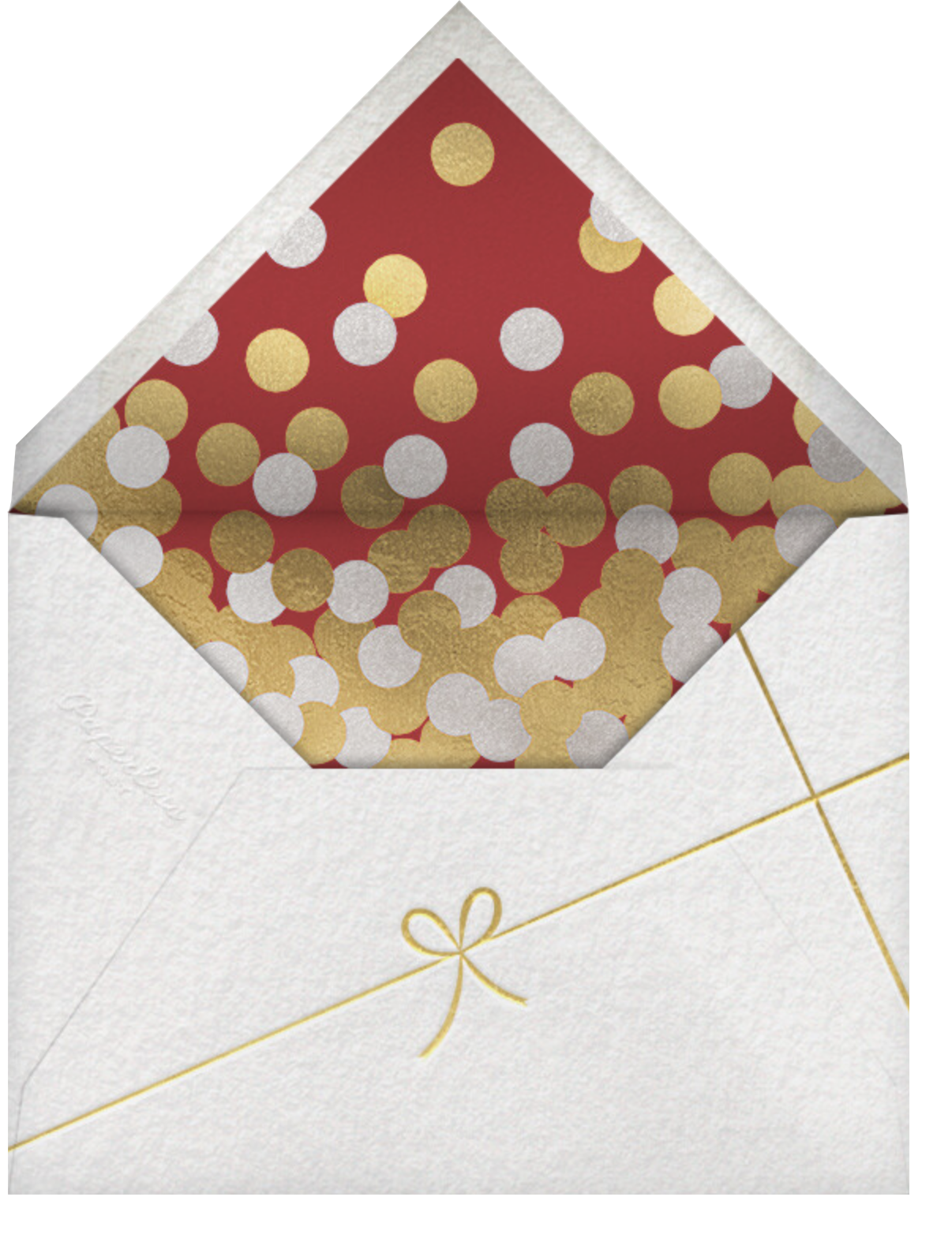 Gold Confetti - Paperless Post - Envelope