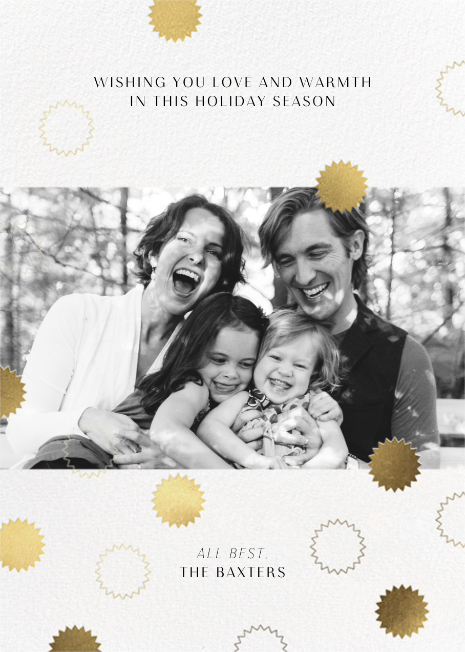 Gold ConfettI - Paperless Post - Holiday cards 