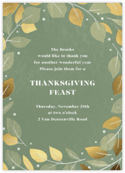 Thanksgiving Invitations Send Online Instantly Rsvp Tracking