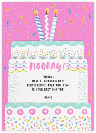 Cake it Happen - Hello!Lucky - Birthday Cards