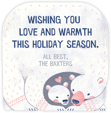 Bear Hug - Paperless Post - Animal Wildlife Christmas Cards