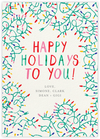 Light It Up - Greeting - Mr. Boddington's Studio - Christmas Cards