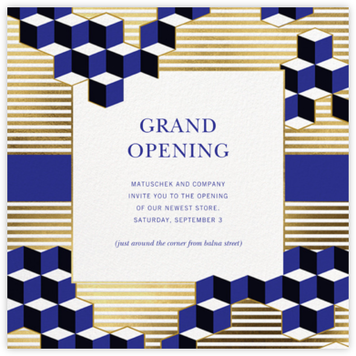 Cliff - Jonathan Adler - Launch Party Invitations