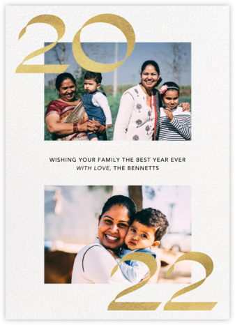 Bookends - Paperless Post - Holiday Photo Cards 