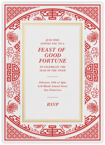 Fine China - Paperless Post - Lunar New Year Invitations