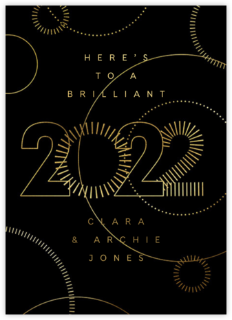 2022 Vision - Black - Paperless Post - New Year Cards 