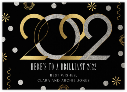 Deco New Year's - Paperless Post - New Year Cards 
