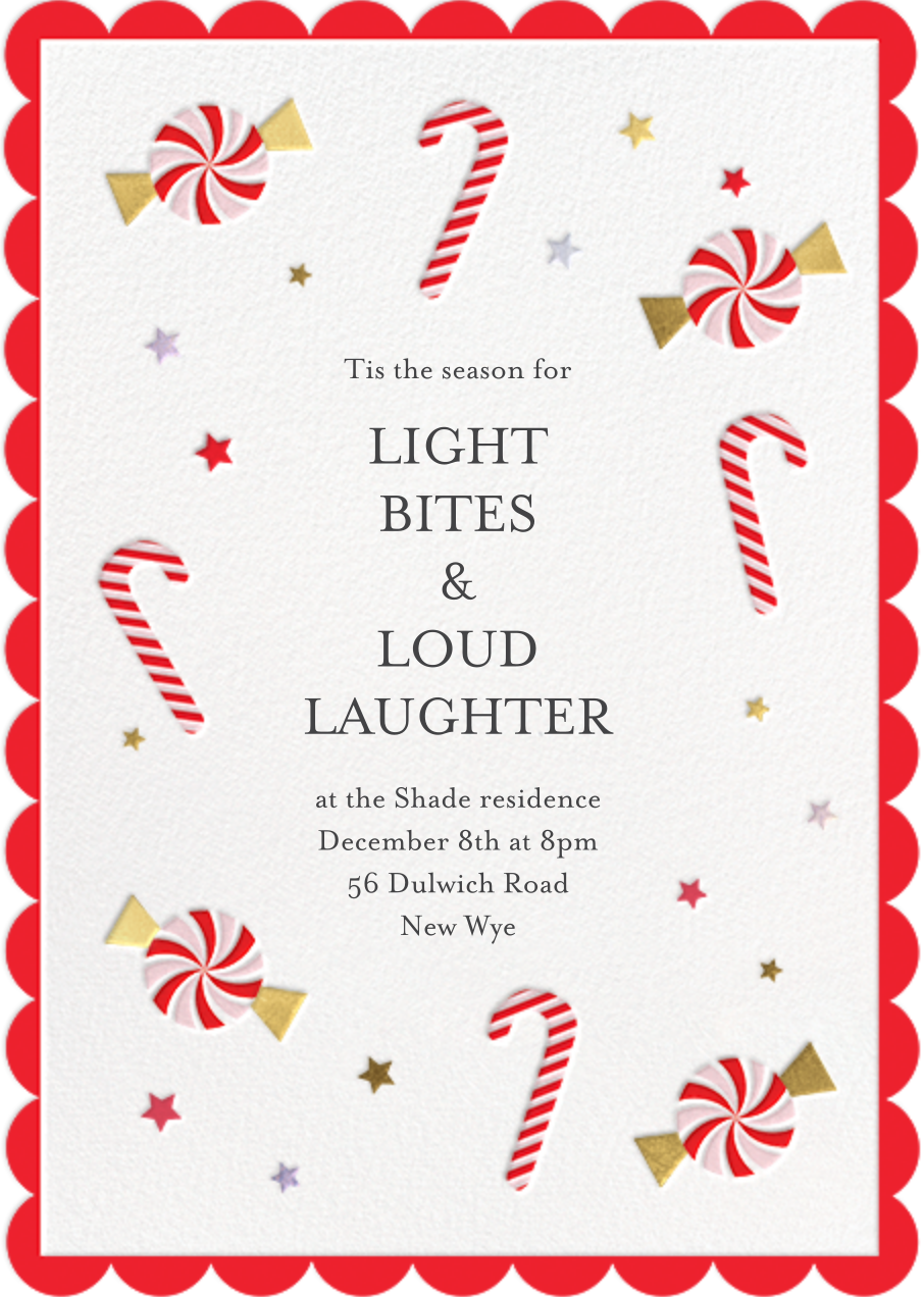 Candy Cane Delight Send Online Instantly Rsvp Tracking