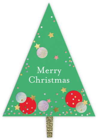Confetti Tree - Meri Meri - Christmas Tree Cards