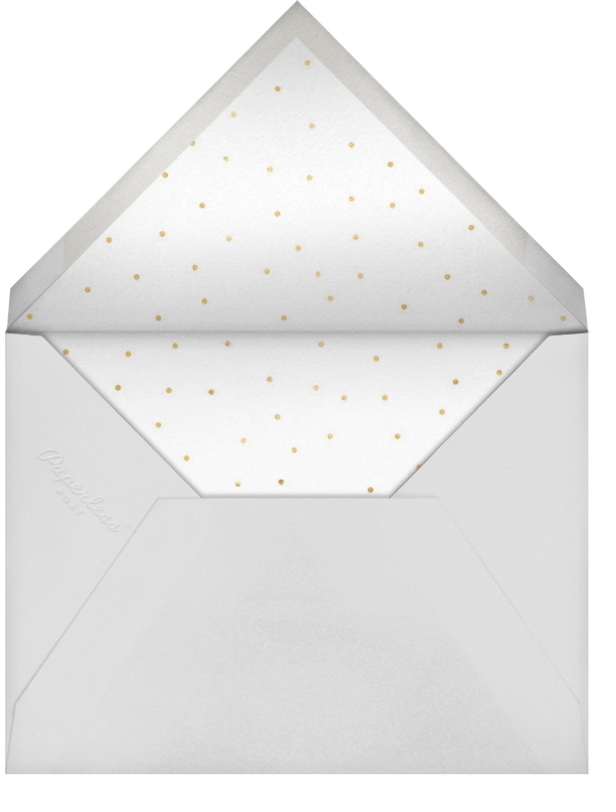 Winding Glitter - White - Paperless Post - Envelope