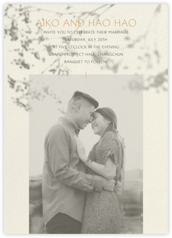 Gentle Shadow (Invitation) - Paperless Post - Romantic wedding invitations 