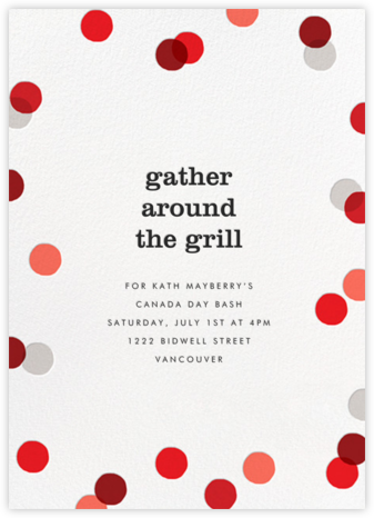 Carnaby (Tall) - Red - Paperless Post - Canada Day Invitations