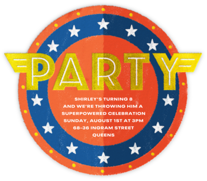 Heroes Only - Paperless Post - Superhero birthday invitations