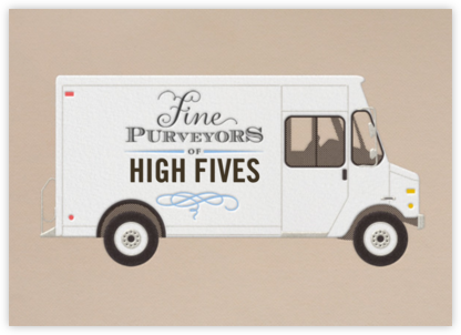 High Fives - Delivery Truck - Paperless Post - Graduation Cards