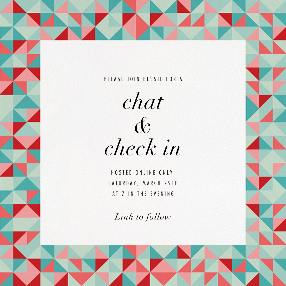 Quilt Block Remote Events Send Online Instantly Rsvp Tracking