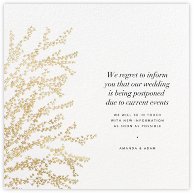 Forsythia - Gold - Paperless Post