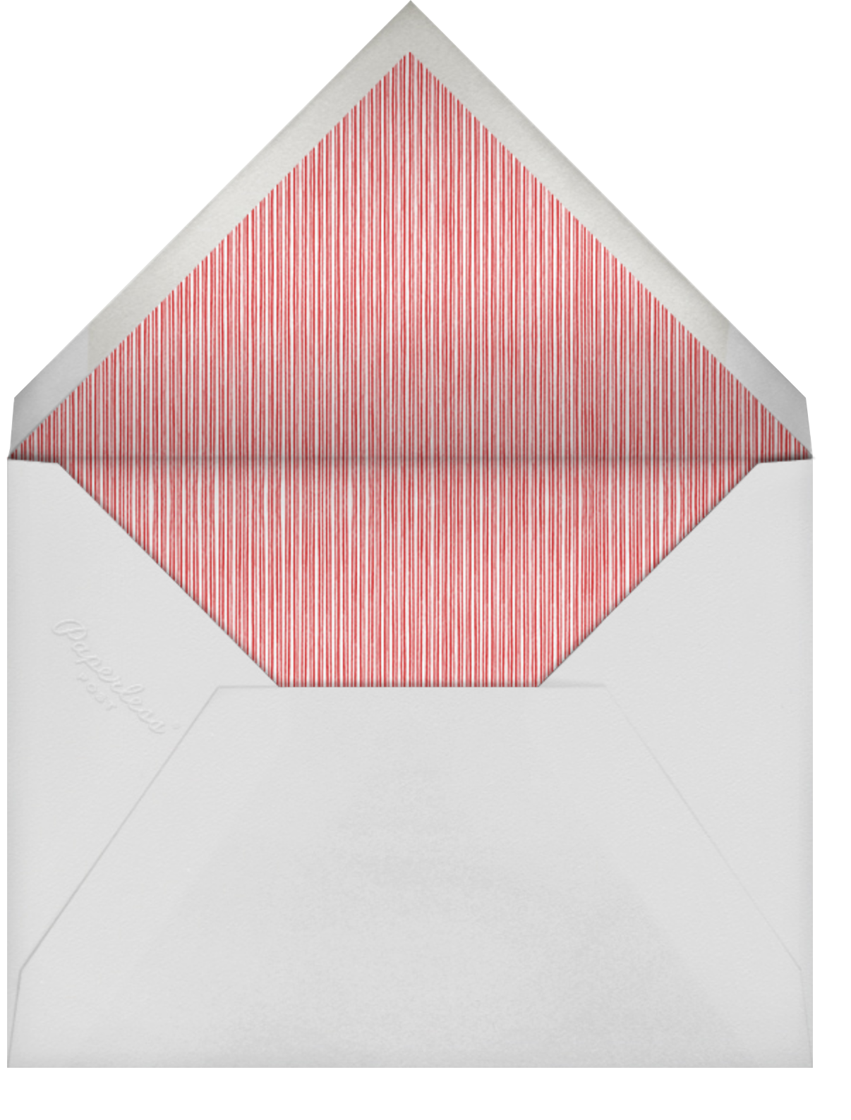 Forsythia (Horizontal) - Cardinal with White - Paperless Post - Envelope