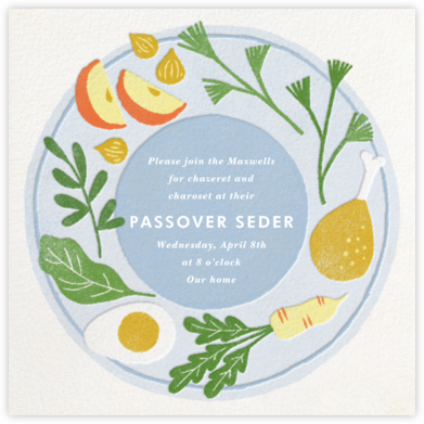 Seder Spread - Paperless Post - Passover invitations
