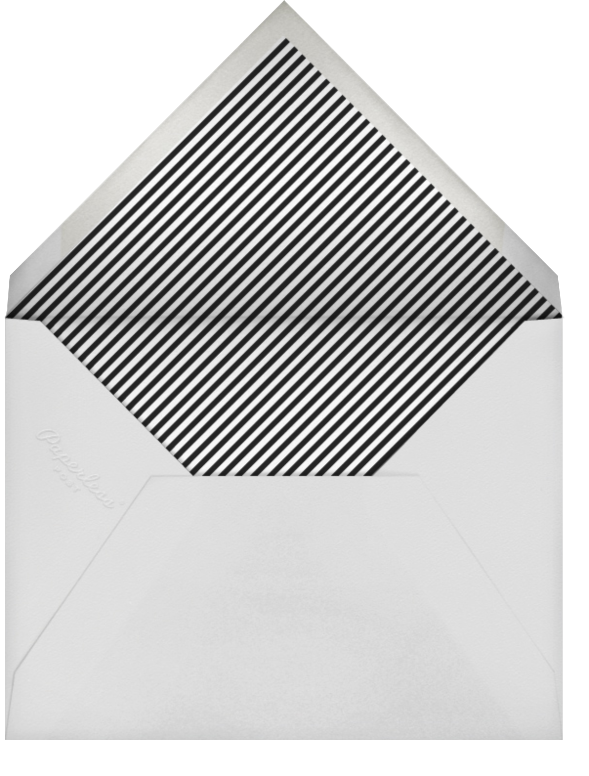 Forsythia (Horizontal) -  Navy/Gold - Paperless Post - Envelope