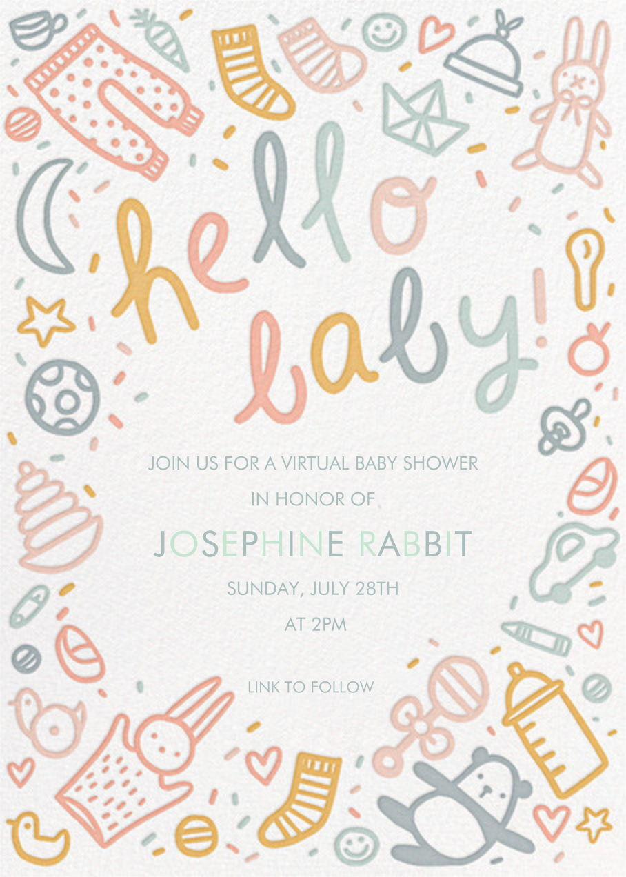 baby shower invitation card ideas