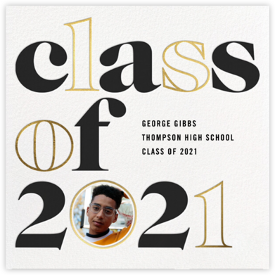 Head of the Class - Gold - Paperless Post - Graduation Announcements 