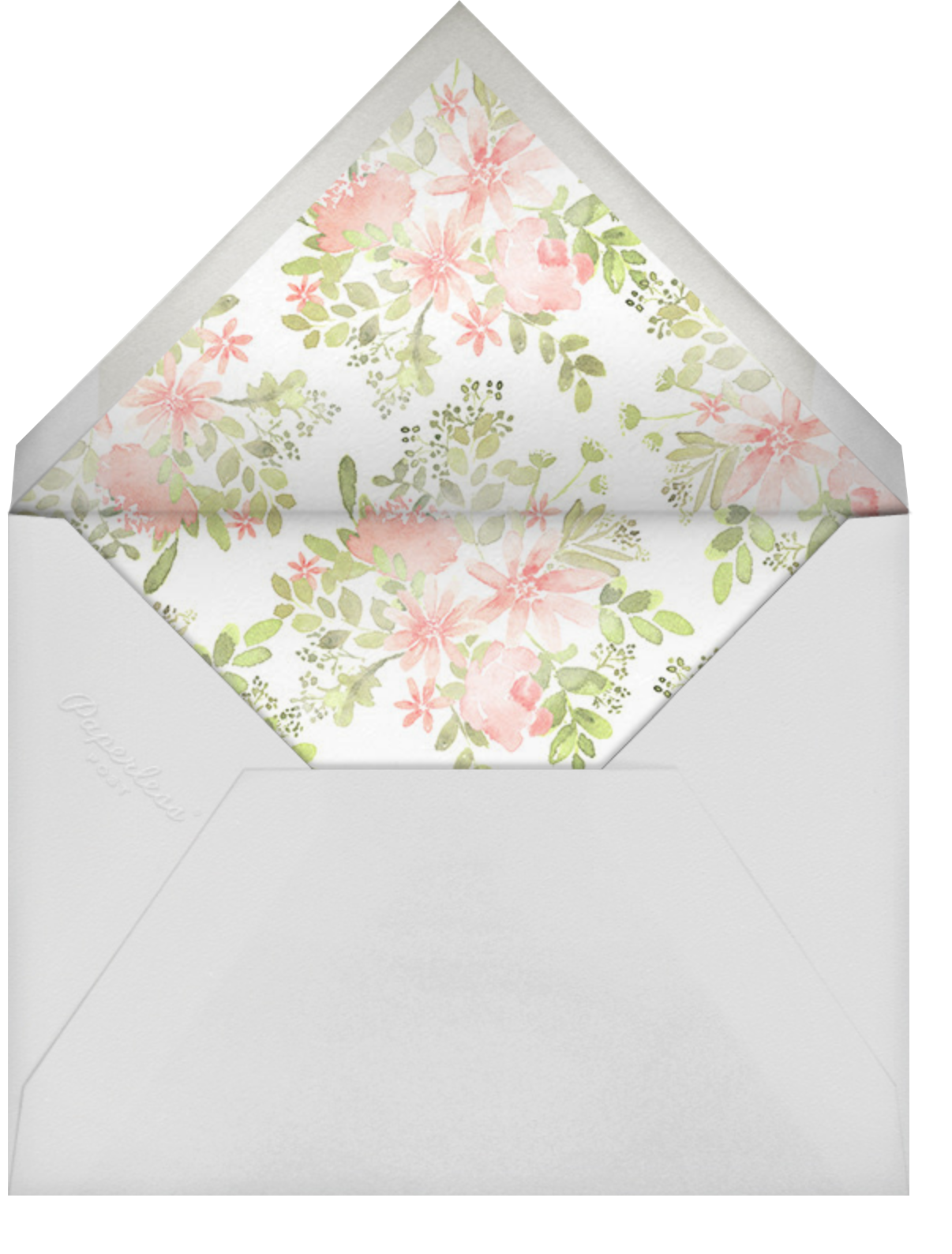 Pressed Blossoms - Pink - Paperless Post - Envelope