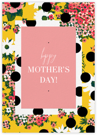 Floral Dots (Greeting) - Carolina Herrera - Mother's Day Cards