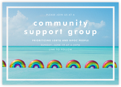 Rainbow Balloons - Gray Malin - Pride Party Invitations