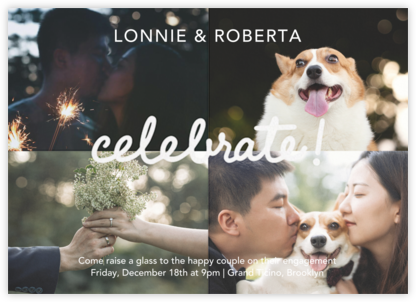 Quattro Celebrate (Photo) - Paperless Post - Engagement party invitations 