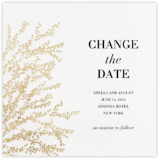 Gold And Metallic Save The Dates Send Online Instantly Track Opens