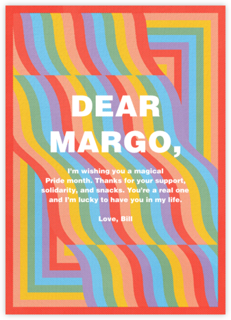 Rainbow Waves - Paperless Post - Pride Cards