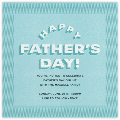 Blue Waves - Paperless Post - Father's Day Invitations
