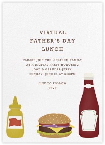 Cheeseburger - Paperless Post - Father's Day Invitations