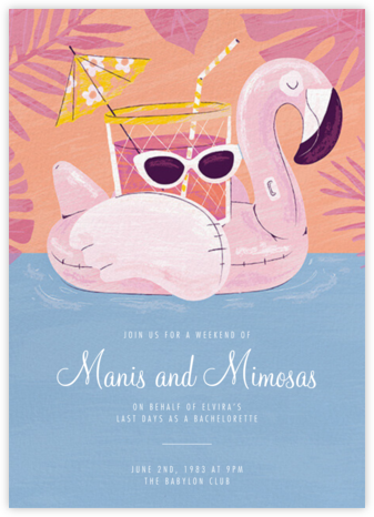 Flamingo Floatie - Paperless Post