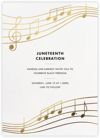 Glissando - Paperless Post - Juneteenth invitations