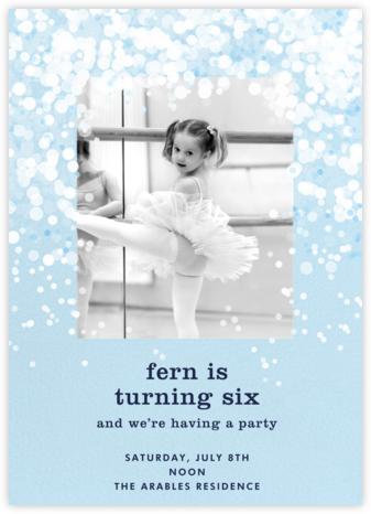 Snow Flurry Photo - Paperless Post - Character Party Invitations