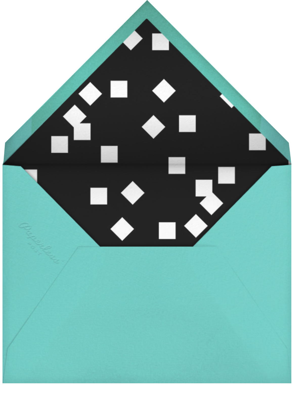 Painted Circle (Invitation) - White - Paperless Post - Envelope