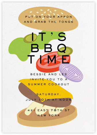 Stacked - Paperless Post - BBQ Invitations