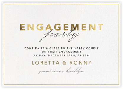 Shining Gold - Engagement - Paperless Post