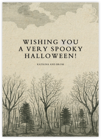 Dark Forest - John Derian - Halloween Cards 